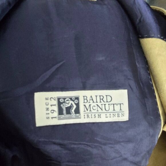 J. Crew Men's Blazer Size 44L Ludlow Baird McNutt Irish Linen Unstructured - Picture 4 of 6